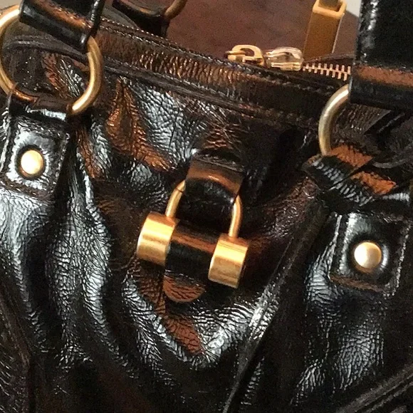 YSL Saint Laurent Muse Black Leather Shoulder Bag w/ COA & Key - Picture 3 of 16